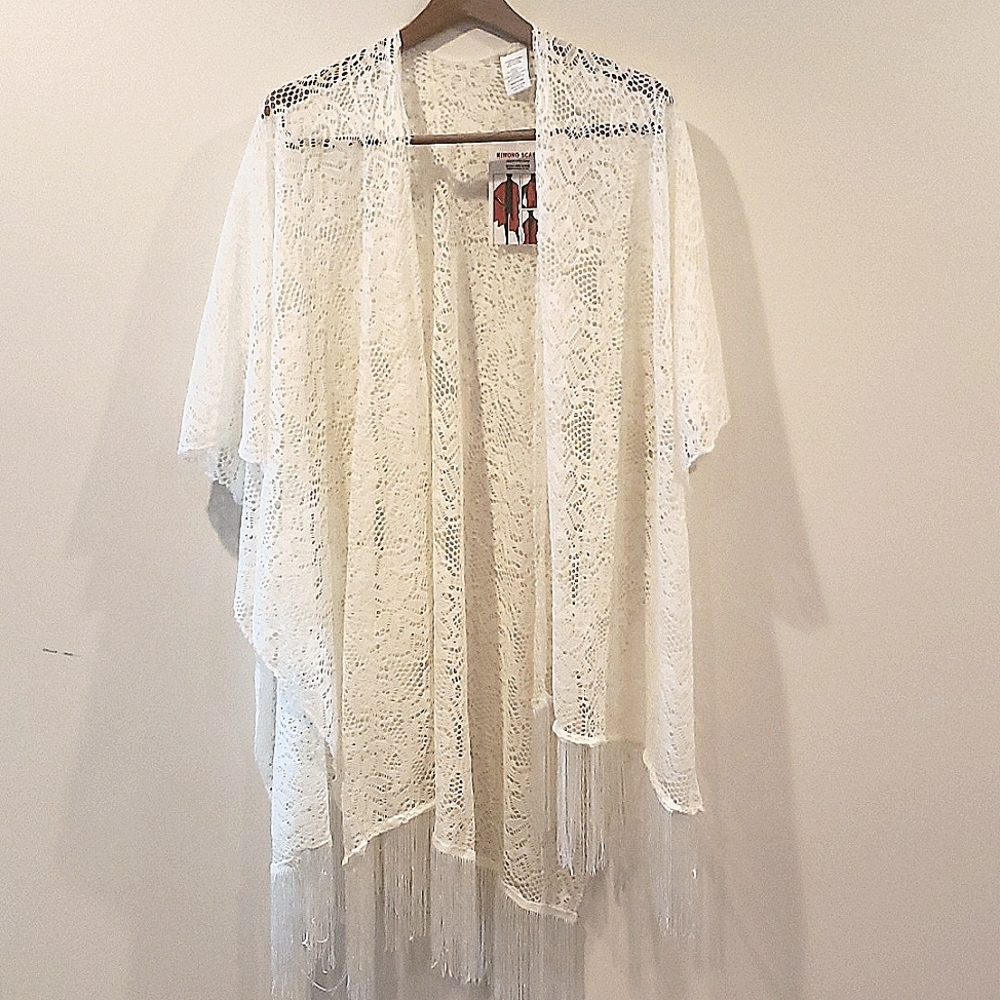 Lace Kimono wrap scarf